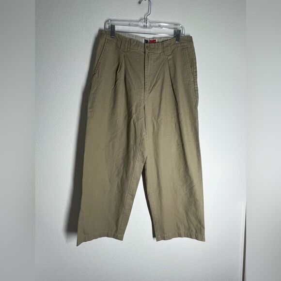 Vintage Arizona High Waist Linen Pants Size 34W/ 25L Beige - Picture 2 of 14